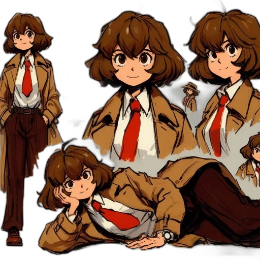 jacket, concept art, anime, cartoon transparent PNG cut-out