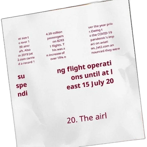 document, shows, jet2, com transparent PNG cut-out