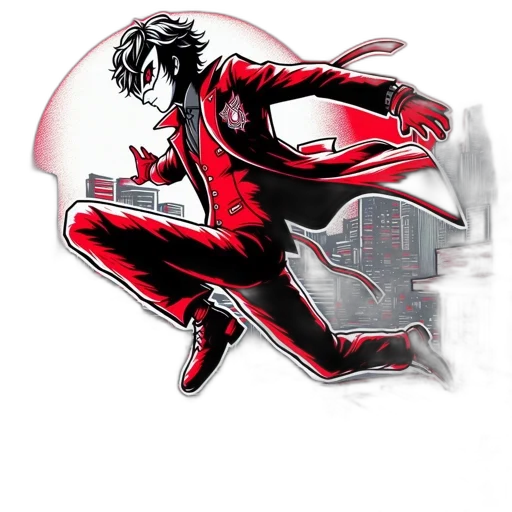 comic book art, concept art, anime, pixel art transparent PNG cut-out
