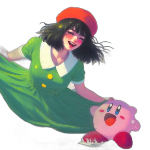 dress, hat, creature, concept art transparent PNG cut-out