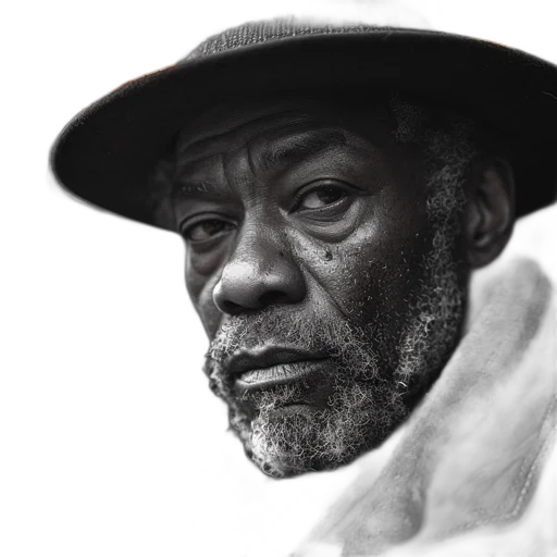 hat, face, photorealistic, comic book art transparent PNG cut-out