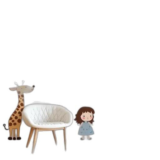 furniture, animal, concept art, 3d render transparent PNG cut-out