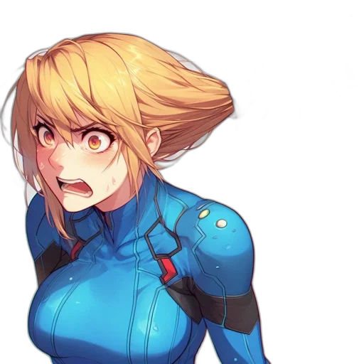 robot, face, hair, weapon transparent PNG cut-out