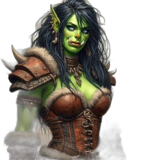fantasy art, concept art, comic book art, photorealistic transparent PNG cut-out