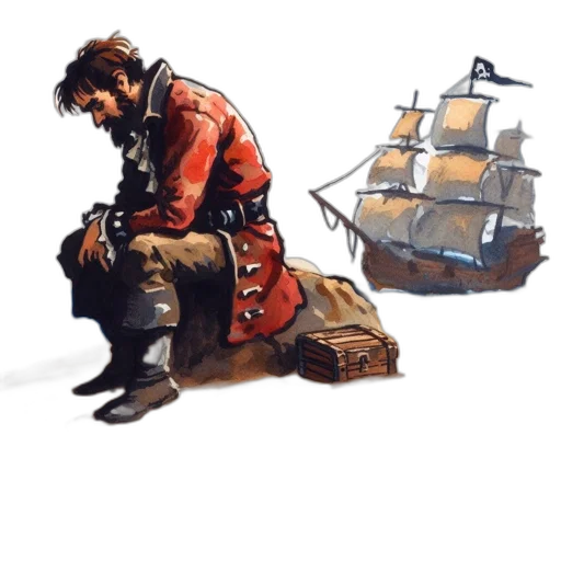 jacket, weapon, concept art, watercolor transparent PNG cut-out