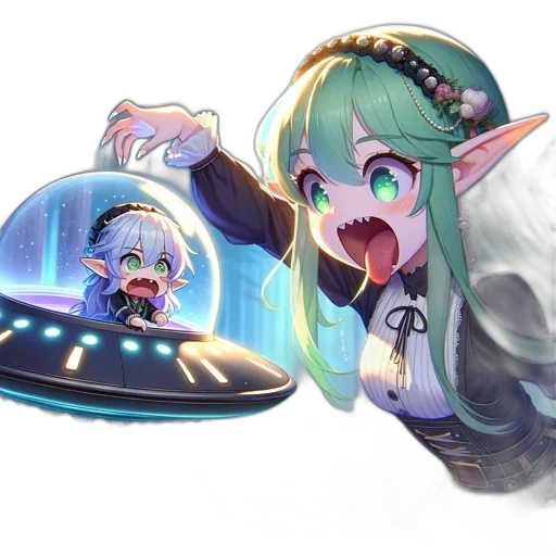 creature, weapon, staff, robot transparent PNG cut-out
