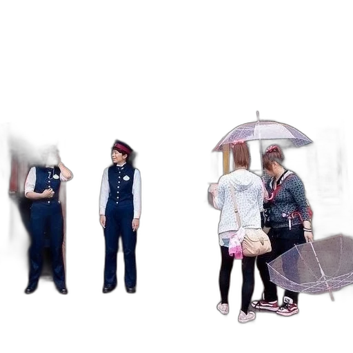 umbrella, jacket, staff, furniture transparent PNG cut-out