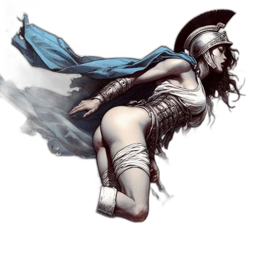 sword, dress, fantasy art, concept art transparent PNG cut-out