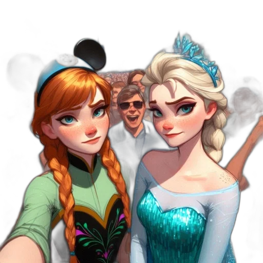 staff, crown, dress, face transparent PNG cut-out