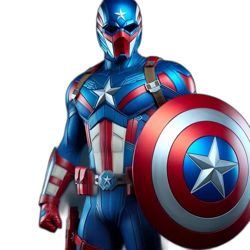 3d render, comic book art, concept art, photorealistic transparent PNG cut-out