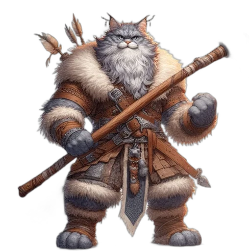 staff, animal, fantasy art, concept art transparent PNG cut-out