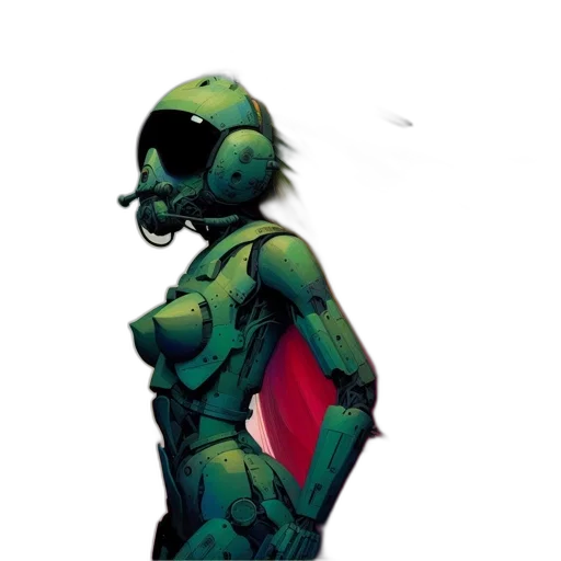 robot, mask, creature, concept art transparent PNG cut-out