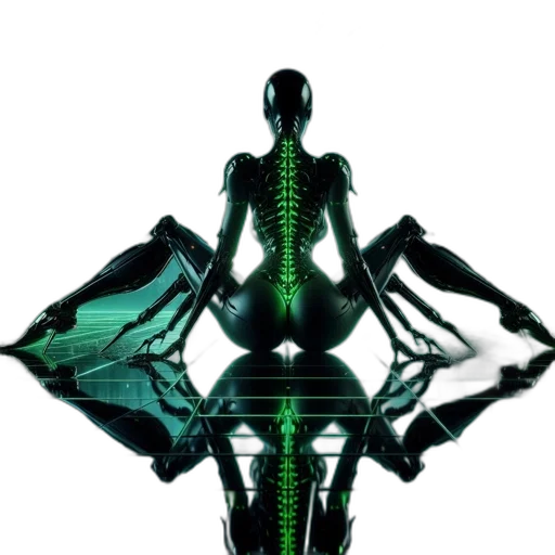 robot, jewelry, creature, cyberpunk transparent PNG cut-out