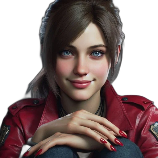 jacket, face, concept art, photorealistic transparent PNG cut-out