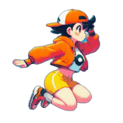 hat, dress, robot, staff transparent PNG cut-out