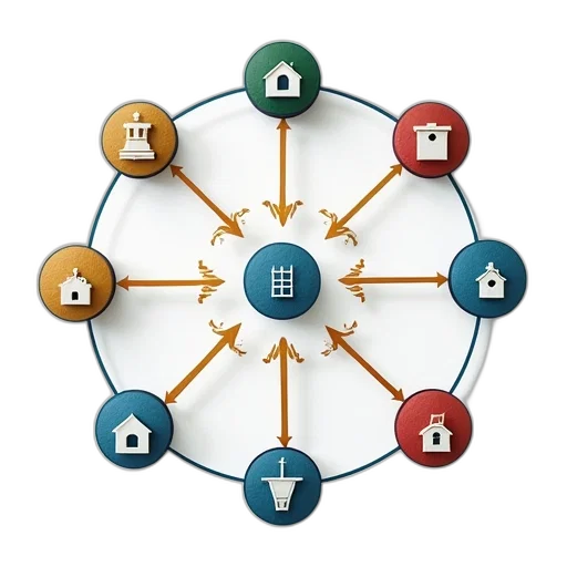 strategy, diagram, various, key transparent PNG cut-out