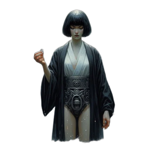 staff, robot, mask, jacket transparent PNG cut-out