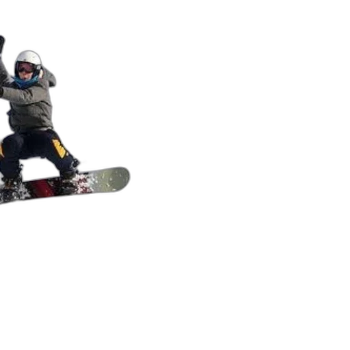 snowboarder, mid-air, wearing, helmet transparent PNG cut-out