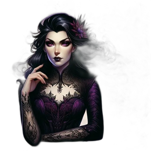dress, jewelry, mask, fantasy art transparent PNG cut-out