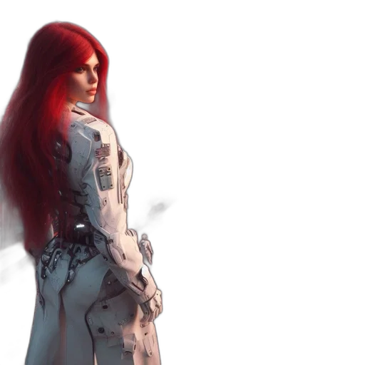 dress, robot, jacket, concept art transparent PNG cut-out