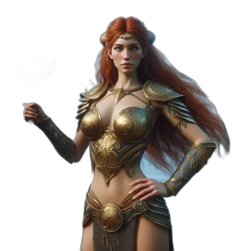 fantasy art, concept art, 3d render, comic book art transparent PNG cut-out
