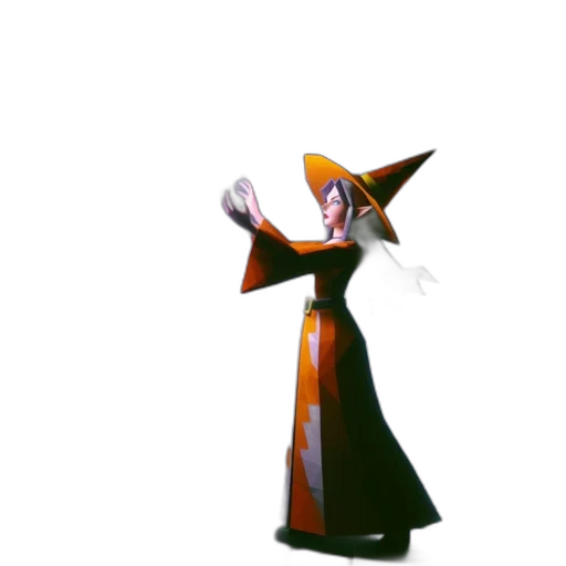 staff, dress, hat, mask transparent PNG cut-out
