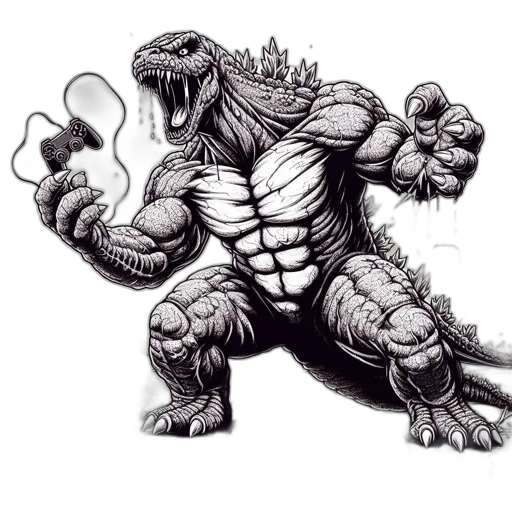 dragon, creature, animal, staff transparent PNG cut-out