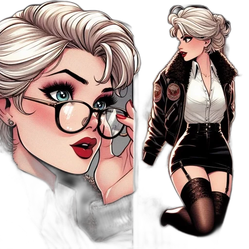 comic book art, concept art, cartoon, fantasy art transparent PNG cut-out