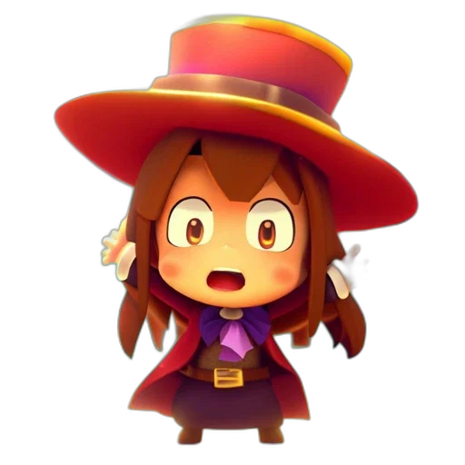 hat, staff, crown, creature transparent PNG cut-out