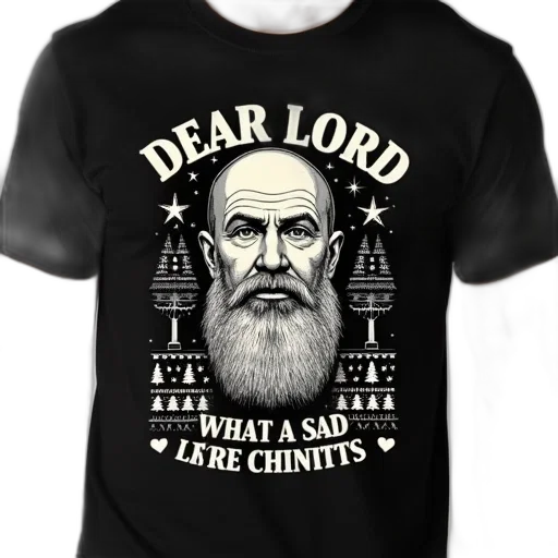 black, t-shirt, graphic, design transparent PNG cut-out