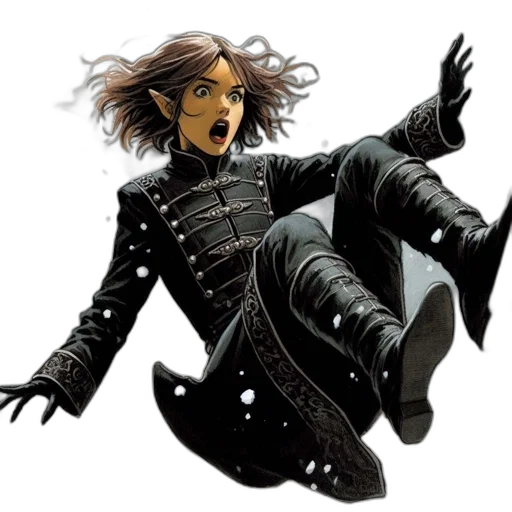 jacket, comic book art, concept art, fantasy art transparent PNG cut-out