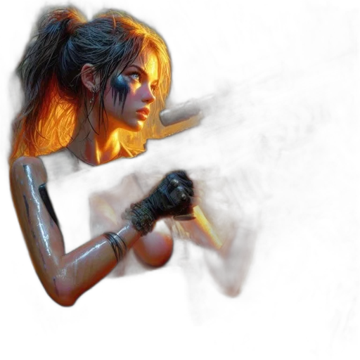 staff, weapon, robot, concept art transparent PNG cut-out