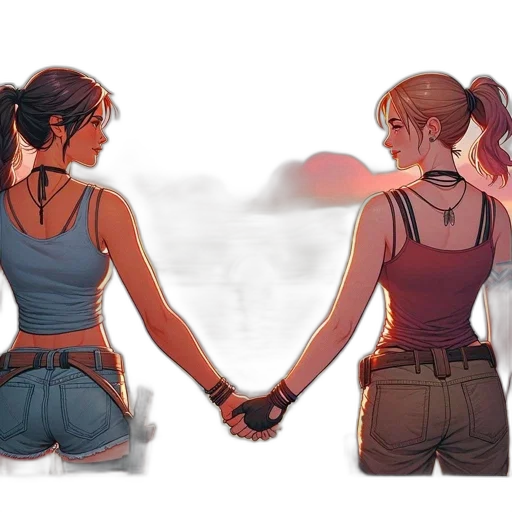 concept art, watercolor, fantasy art, pixel art transparent PNG cut-out