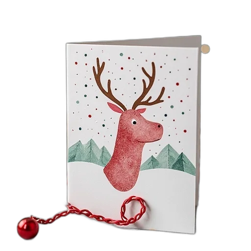 watercolor, christmas, cards, holiday transparent PNG cut-out