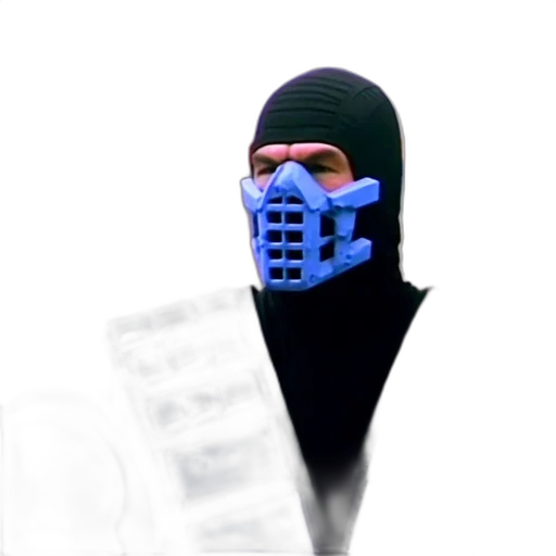 mask, face, hat, weapon transparent PNG cut-out