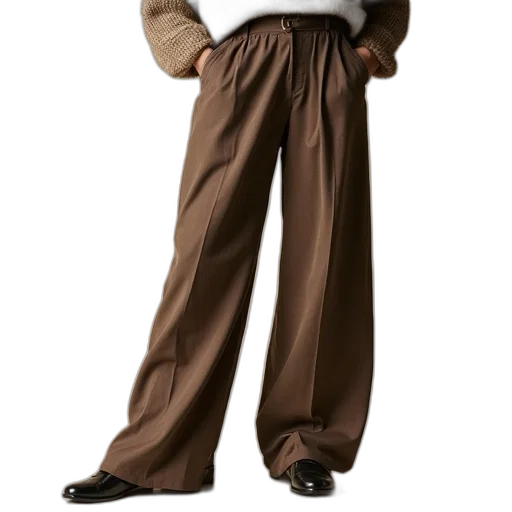 jacket, staff, earth tones, trousers transparent PNG cut-out