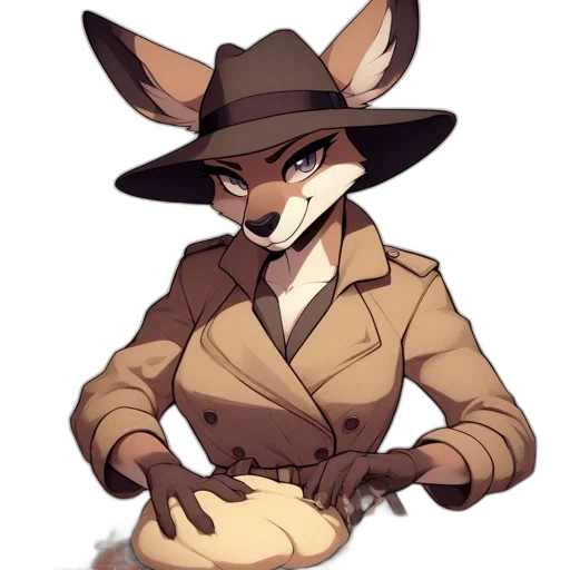 staff, hat, jacket, animal transparent PNG cut-out