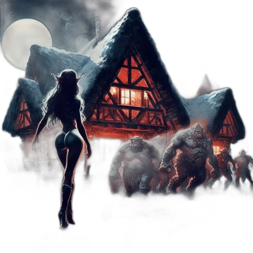 concept art, fantasy art, comic book art, pixel art transparent PNG cut-out
