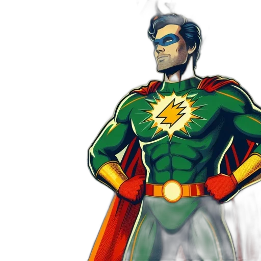 comic book art, concept art, watercolor, cartoon transparent PNG cut-out