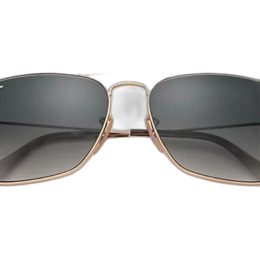 3d render, gold, aviator, sunglasses transparent PNG cut-out