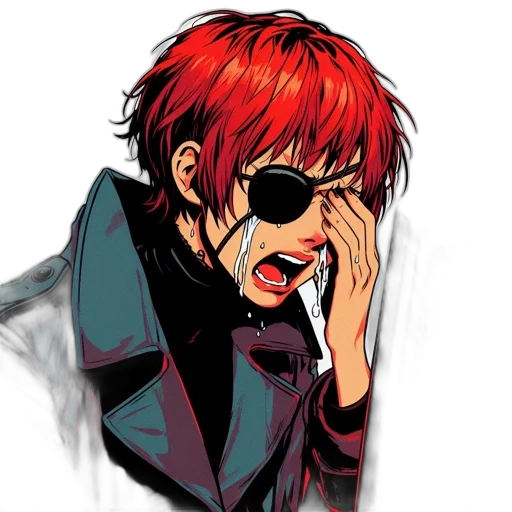jacket, comic book art, anime, pixel art transparent PNG cut-out