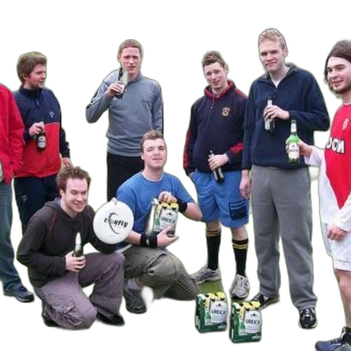 staff, group, men, posing transparent PNG cut-out
