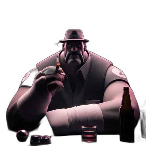 hat, robot, staff, weapon transparent PNG cut-out