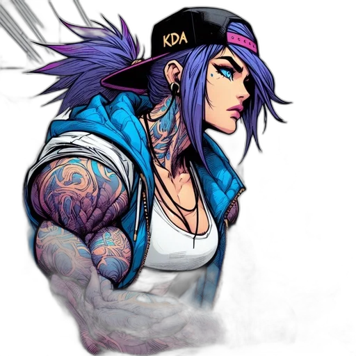 jacket, cyberpunk, concept art, comic book art transparent PNG cut-out