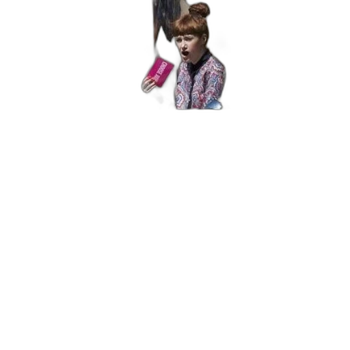 staff, hair, jacket, umbrella transparent PNG cut-out