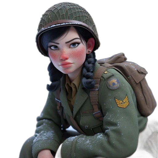 jacket, hat, weapon, face transparent PNG cut-out