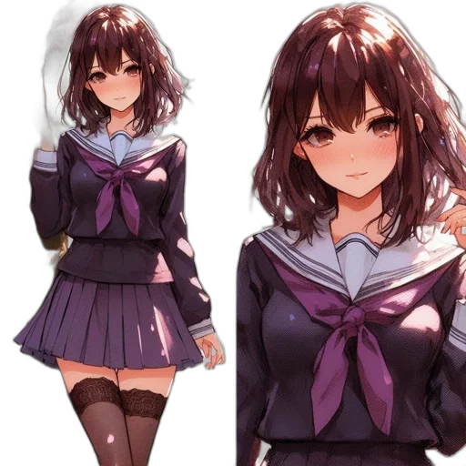 dress, jacket, face, creature transparent PNG cut-out