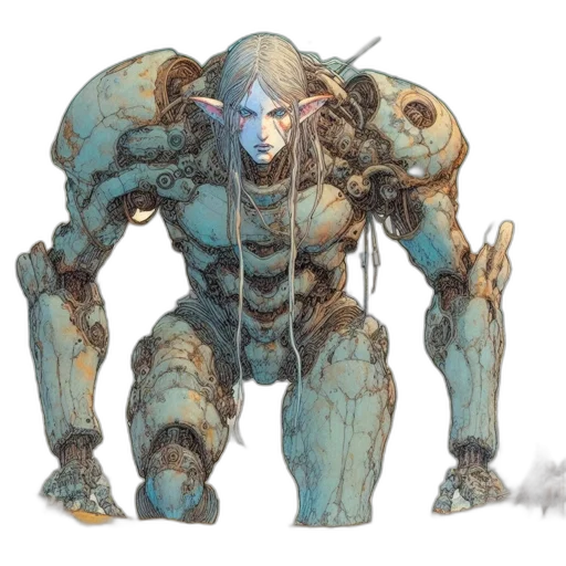 robot, creature, weapon, concept art transparent PNG cut-out