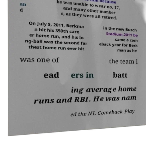 berkman, hit, his, 350th transparent PNG cut-out