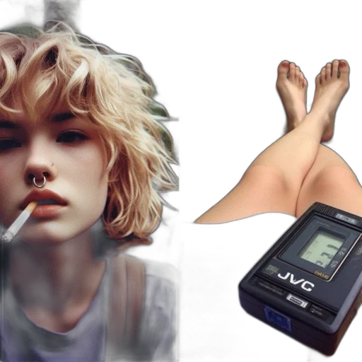 shoes, photorealistic, vaporwave, cyberpunk transparent PNG cut-out